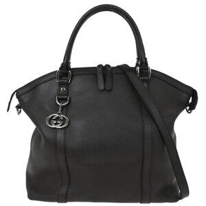Gucci Black Leather Handbag 339551 204046 155562